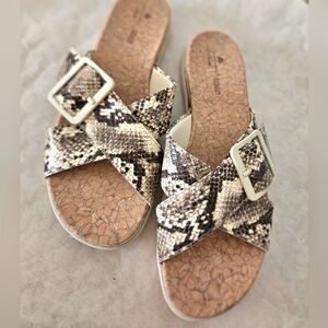 Cloudsteppers By Clarks Snakeskin Sandals